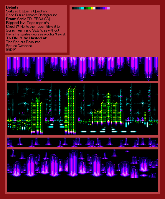 Sonic the Hedgehog CD - Quartz Quadrant (Good Future, Indoors)