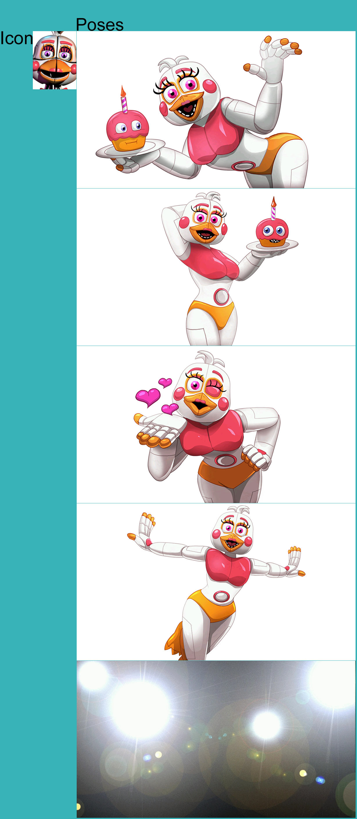 Ultimate Custom Night - Funtime Chica Poses