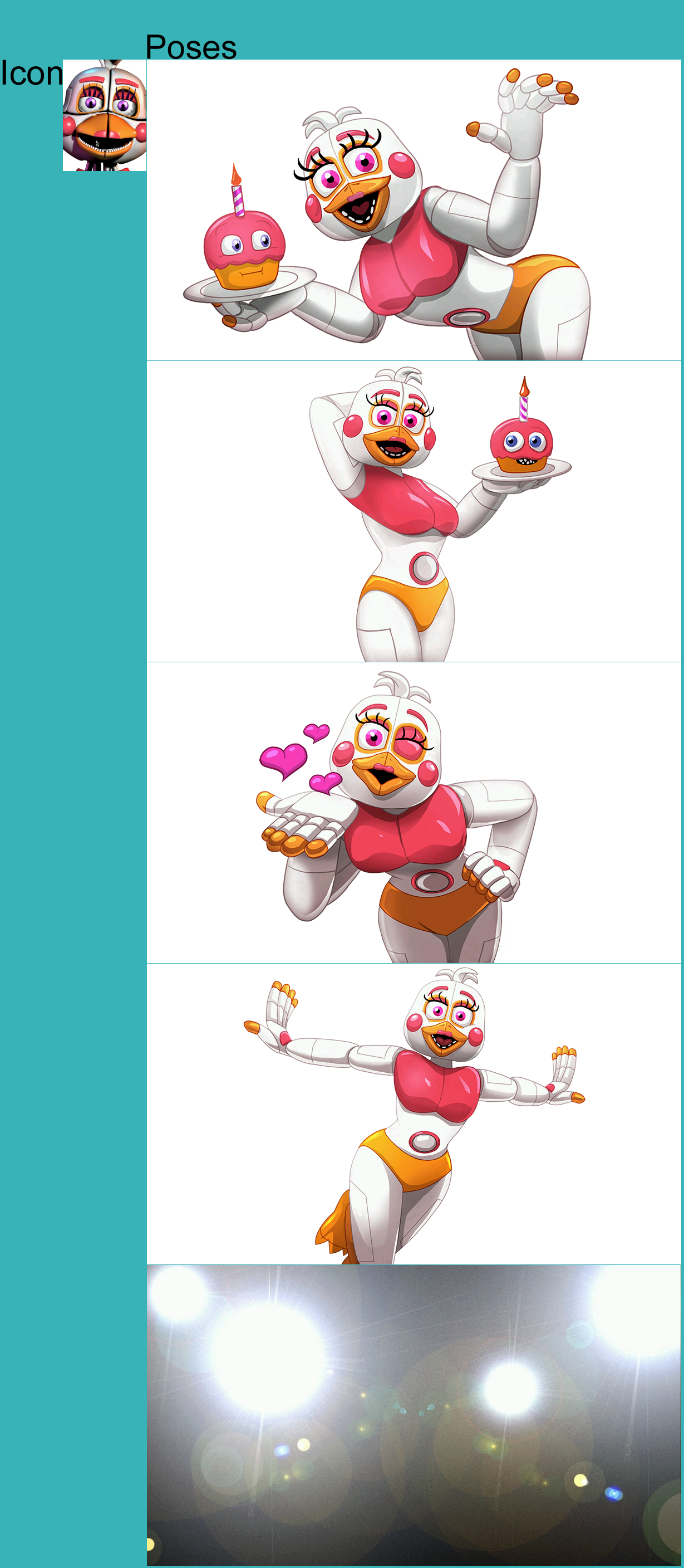 Funtime Chica Poses