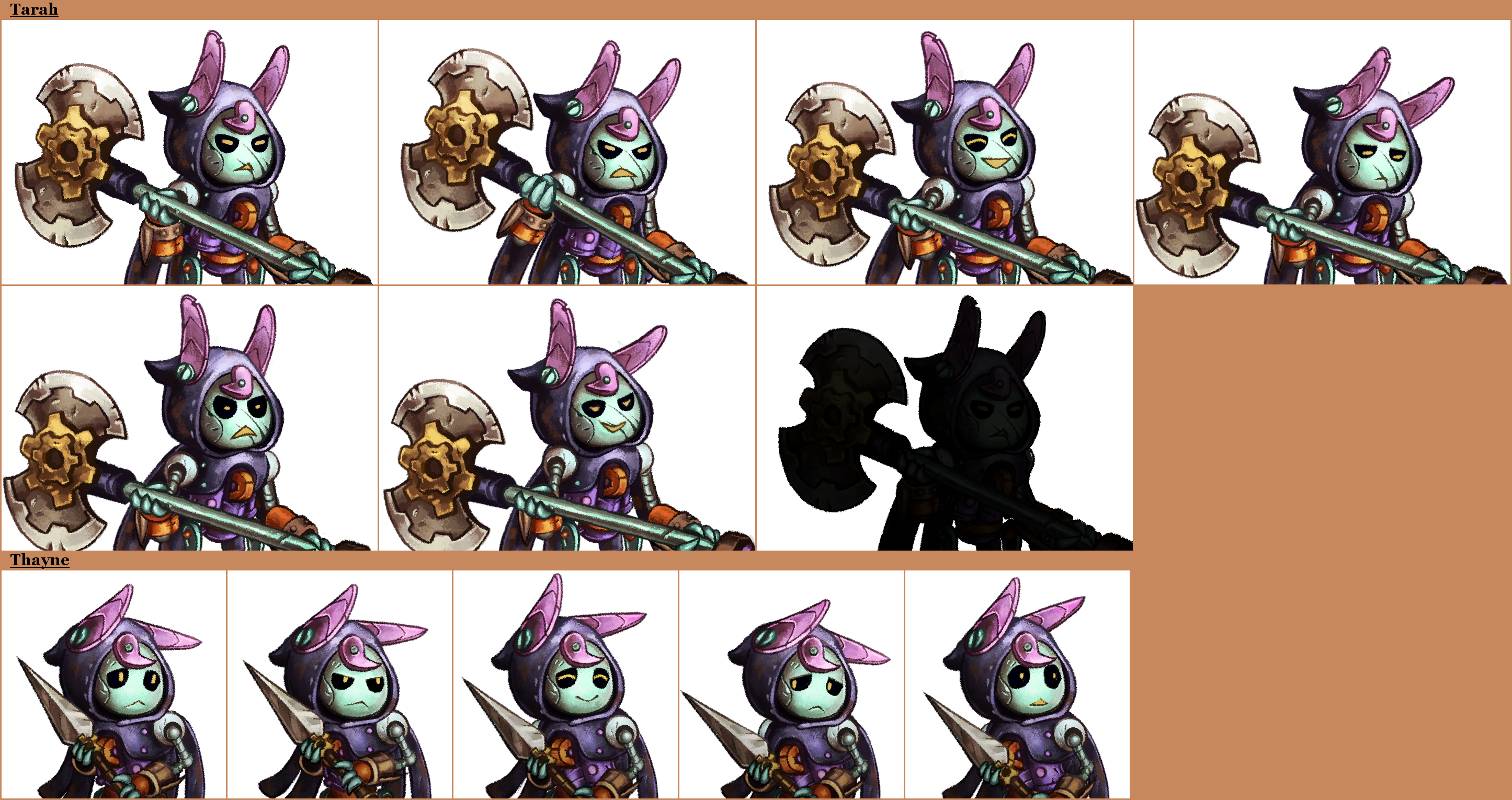 SteamWorld Quest - Tarah and Thayne Portraits