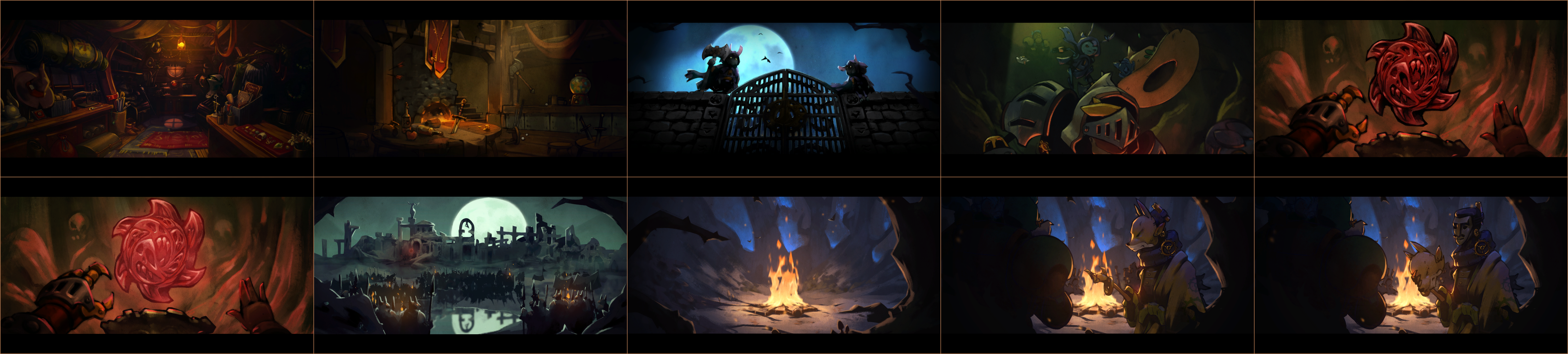 SteamWorld Quest - Cutscene Backgrounds