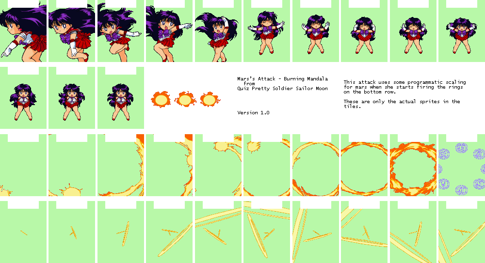 Quiz Pretty Soldier Sailor Moon (JPN) - Sailor Mars Attack