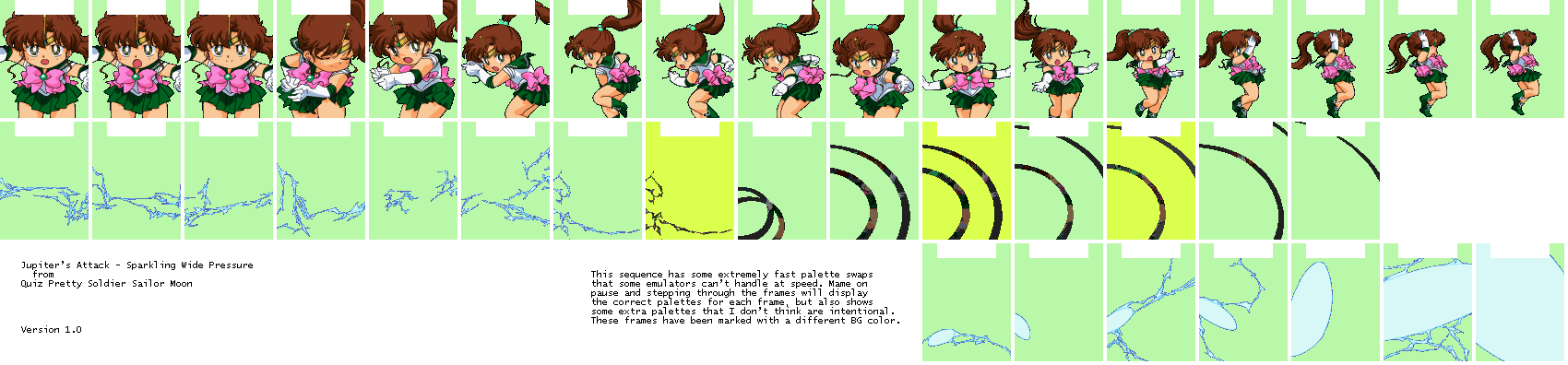 Quiz Pretty Soldier Sailor Moon (JPN) - Sailor Jupiter Attack