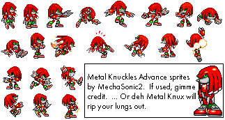 Sonic the Hedgehog Customs - Metal Knuckles (Advance-Style)