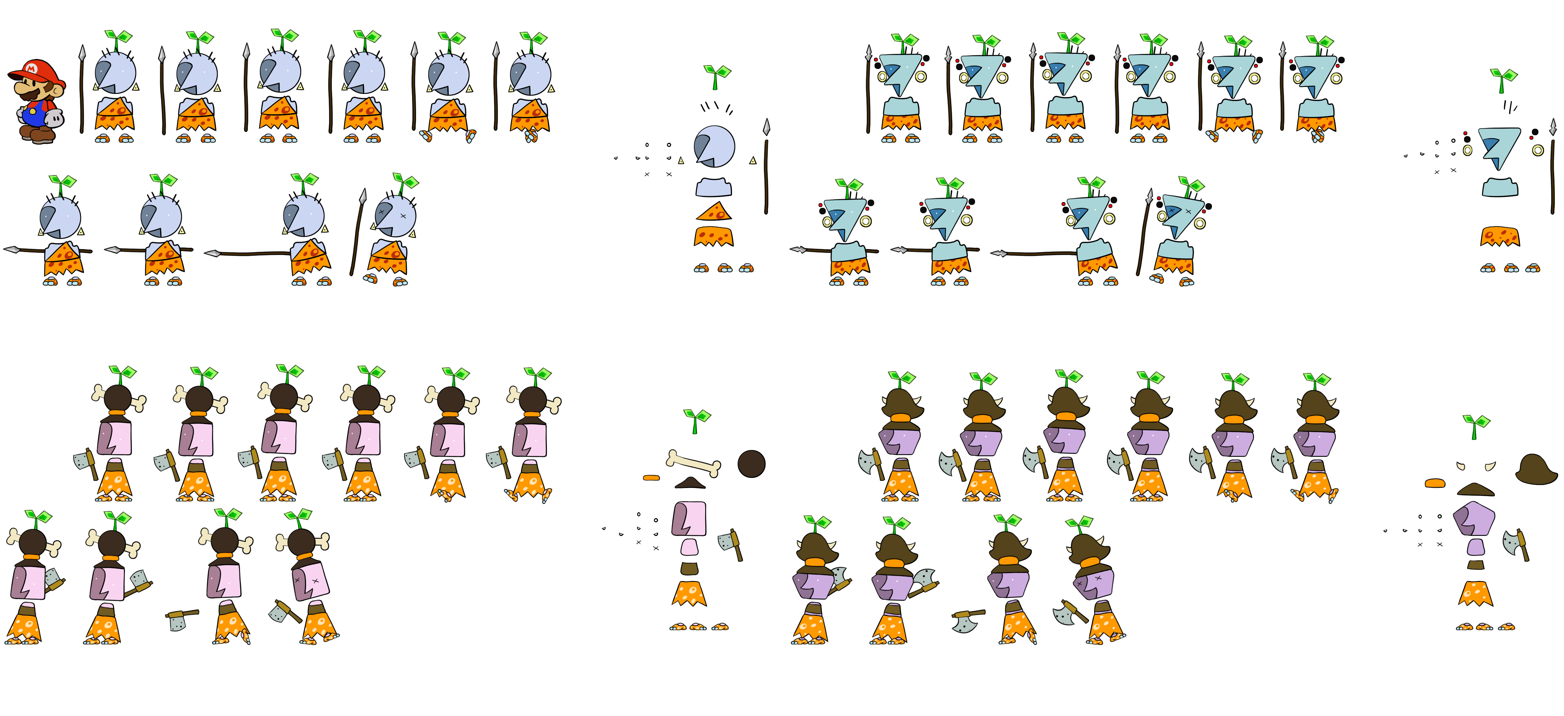 Paper Mario Customs - Floro Cragnons (Paper Mario-Style)