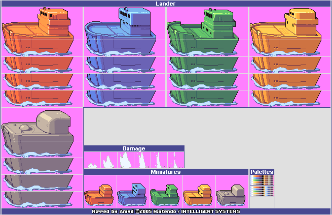 Advance Wars: Dual Strike - Lander