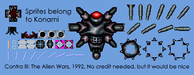 Contra 3: The Alien Wars - Multi-Cannon Sweeping Machine Bosco Spider