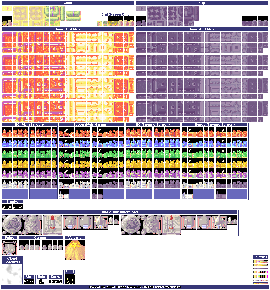 Advance Wars: Dual Strike - Tileset (Wasteland)