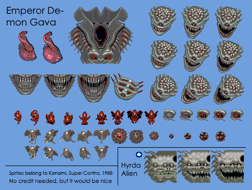 Super Contra - Hydra Alien & Emperor Demon Gava