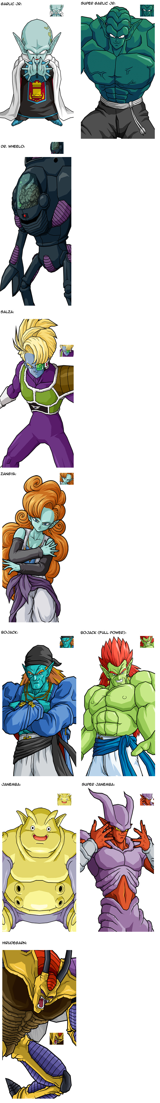 Dragon Ball Z: Budokai Tenkaichi 3 - Movie Villains