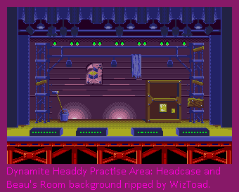 Dynamite Headdy - Practice Area: Headcase and Beau's Room