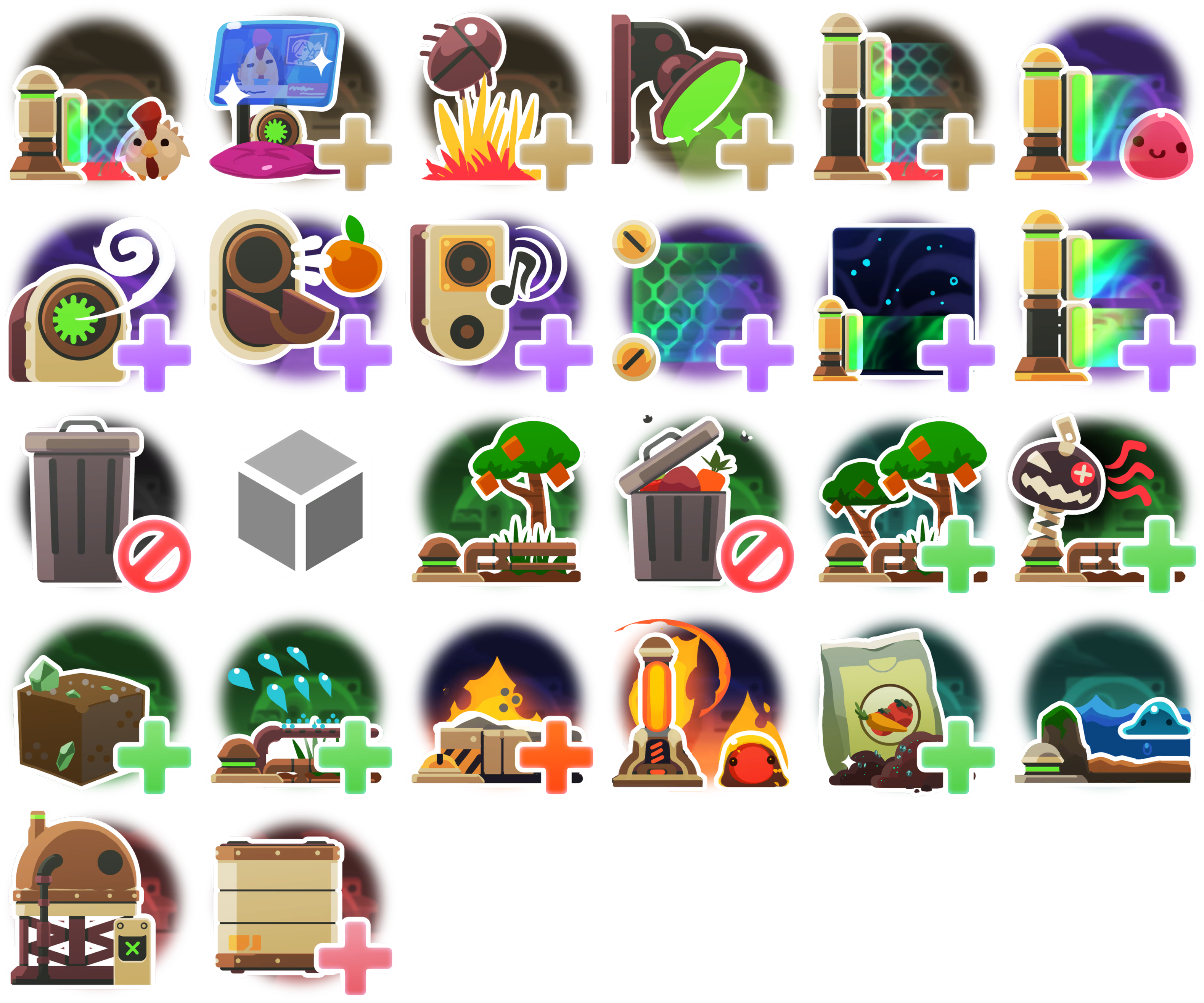 Slime Rancher - Ranch Plot Icons
