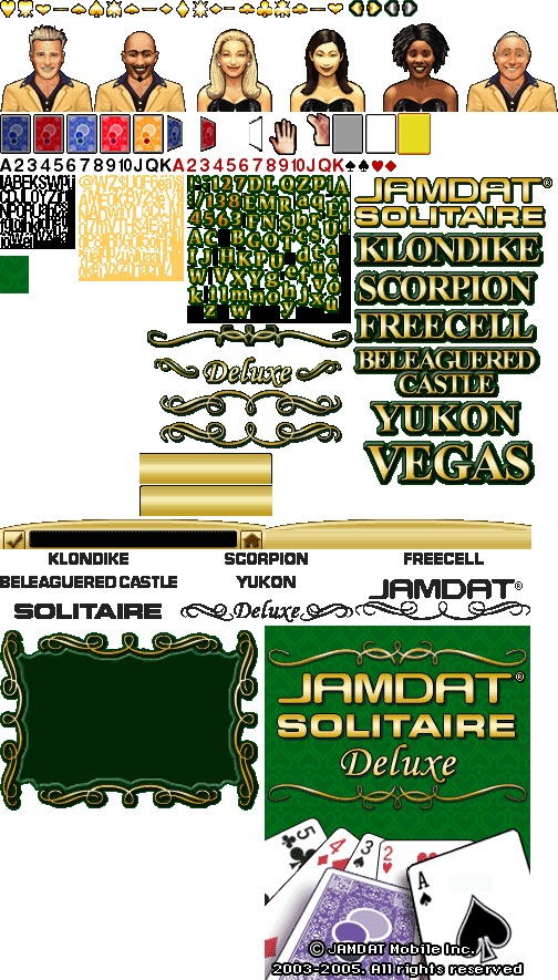 Jamdat Solitaire Deluxe - General Sprites