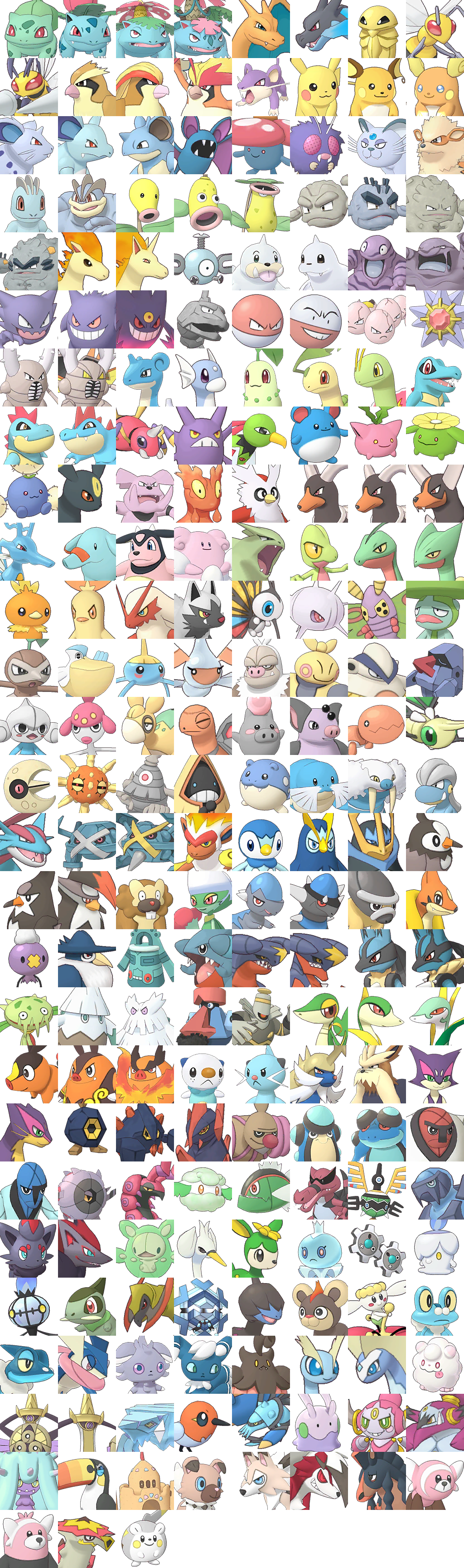 Pokémon Masters - Pokémon Icons (Small)