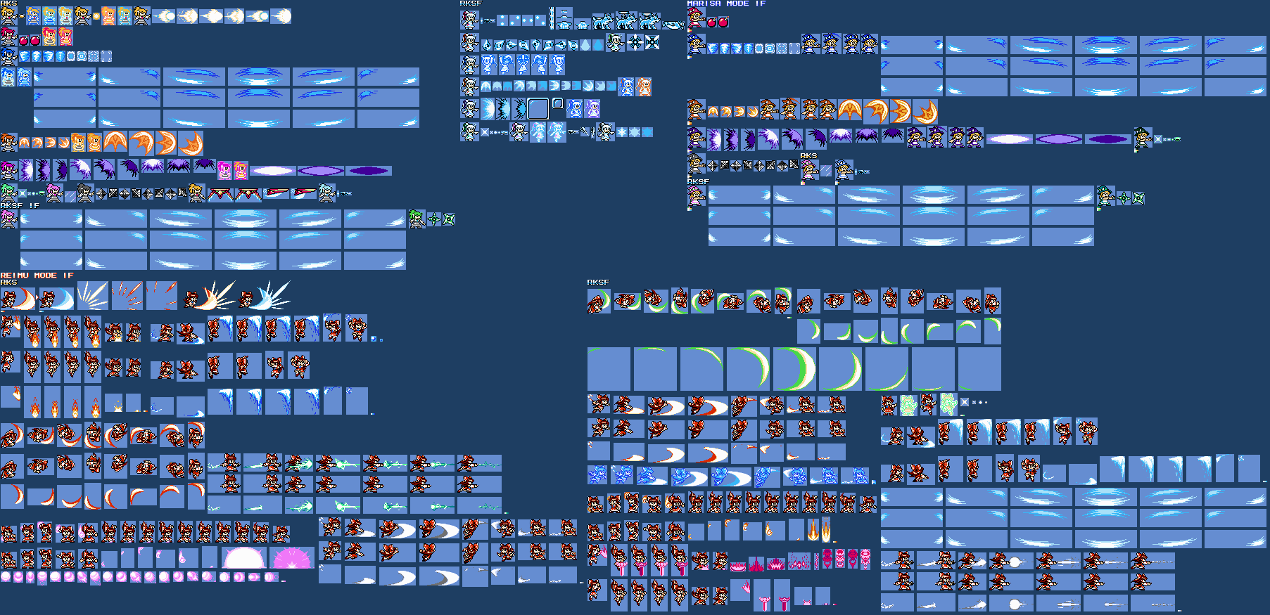 Rosenkreuzstilette Customs - Weapons (Mega Man NES-Style)