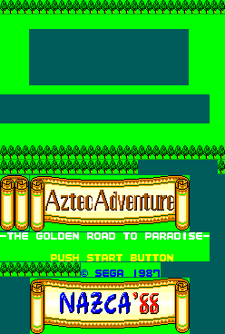 Aztec Adventure / Nazca '88 - Title Screen