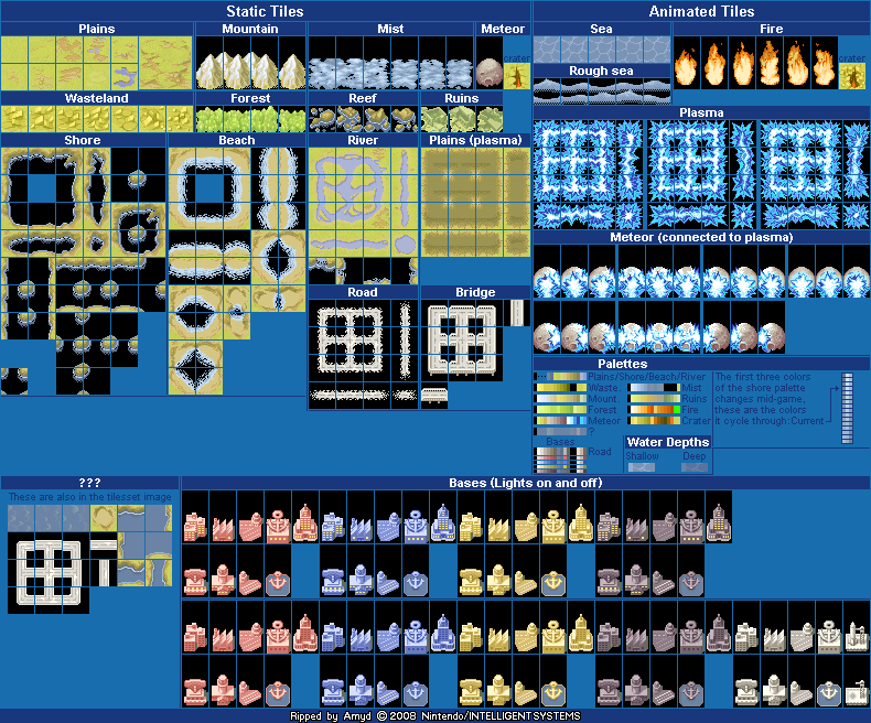 Advance Wars: Days of Ruin - Tileset (Normal)