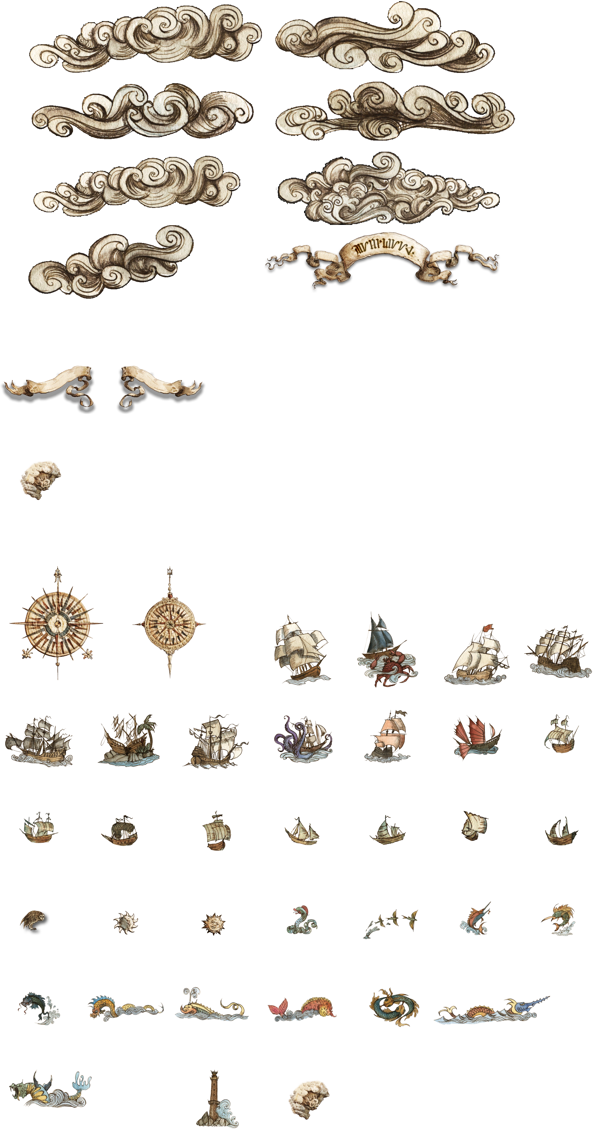 Octopath Traveler - World Map Icons