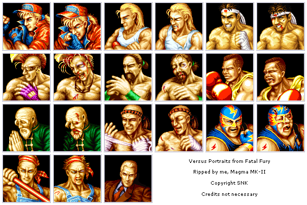Fatal Fury : King of Fighters - Versus Portraits