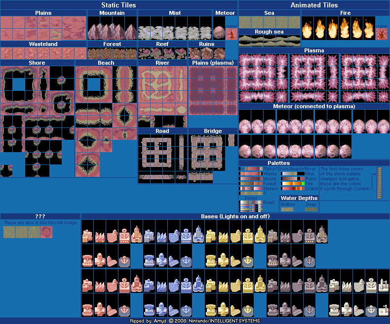 Advance Wars: Days of Ruin - Tileset (Ruins)