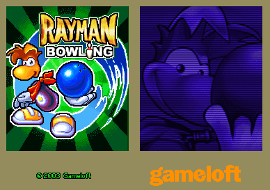 Rayman Bowling - Title Screen