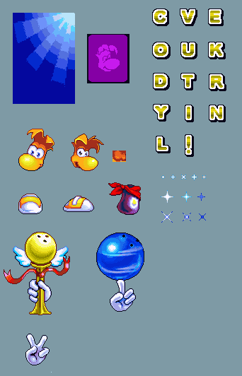 Rayman Bowling - Victory Screen