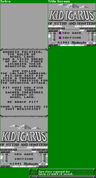 Kid Icarus: Of Myths and Monsters - Title Screen & Intro