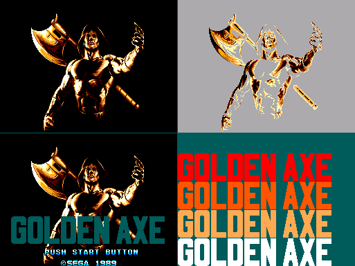 Golden Axe - Title Screen
