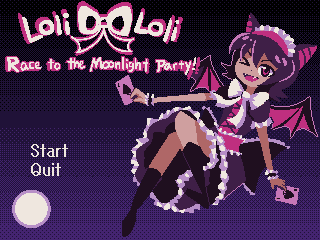 LoliLoli: Race to the Moonlight Party - Title Screen