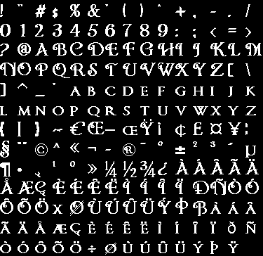 Arcanists - Font (28px)