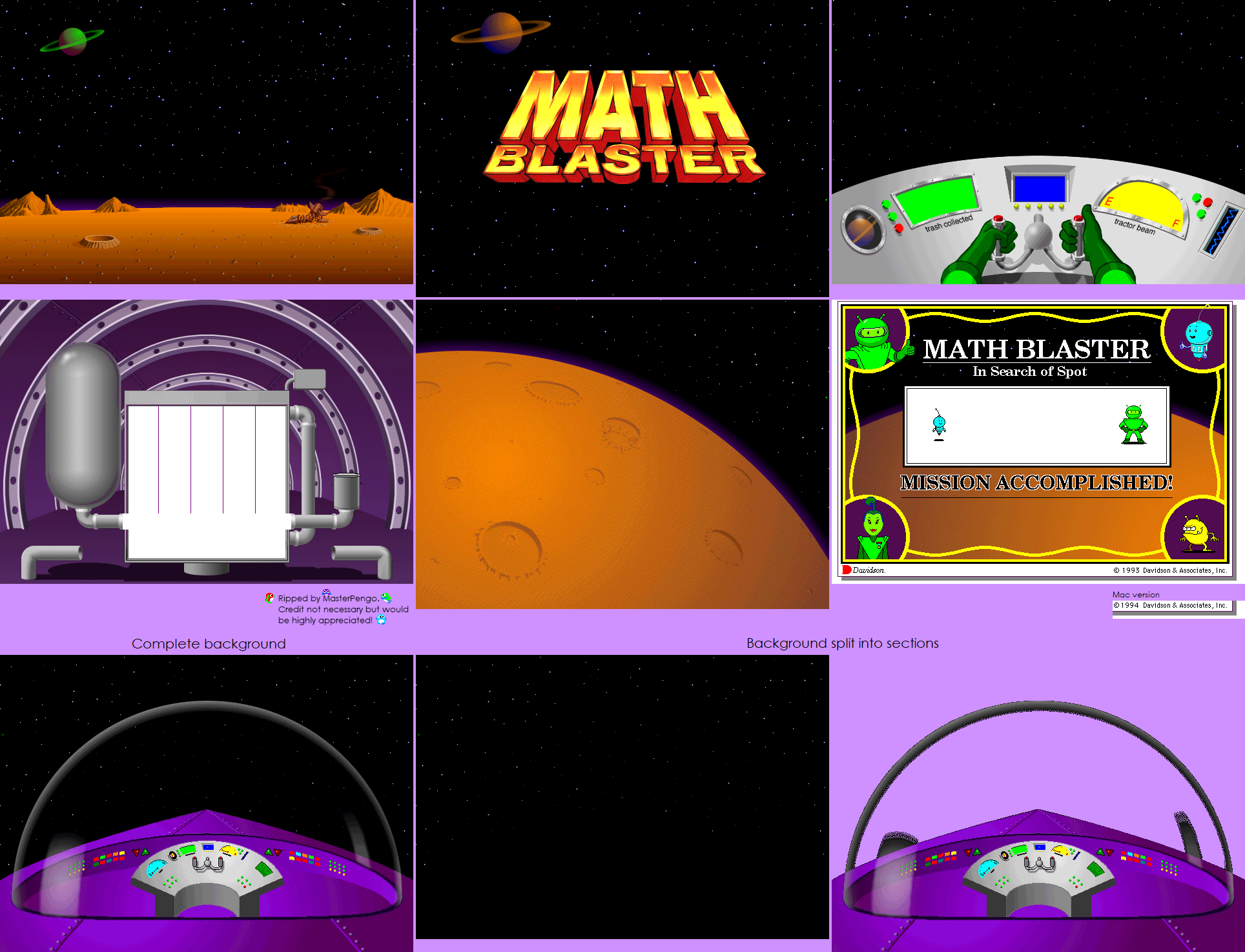 Math Blaster: Episode One - Miscellaneous Backgrounds