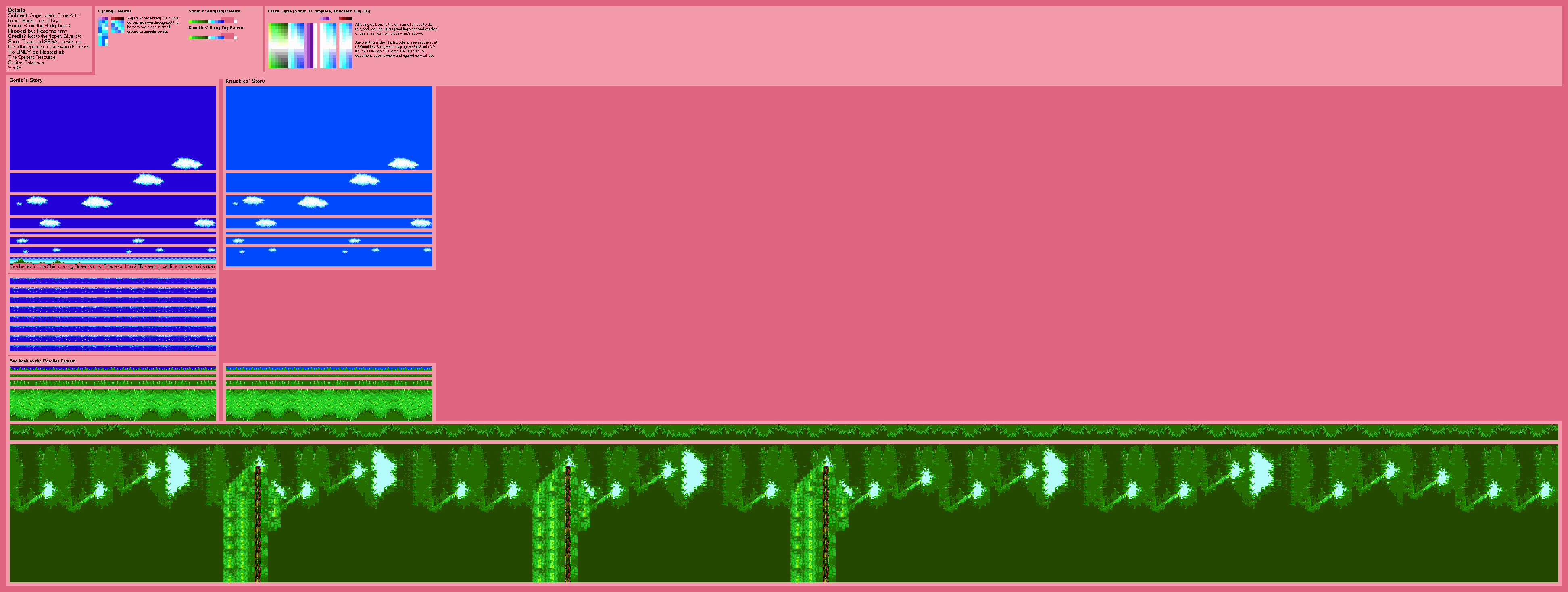 Angel Island Zone Act 1 (Green, Dry)