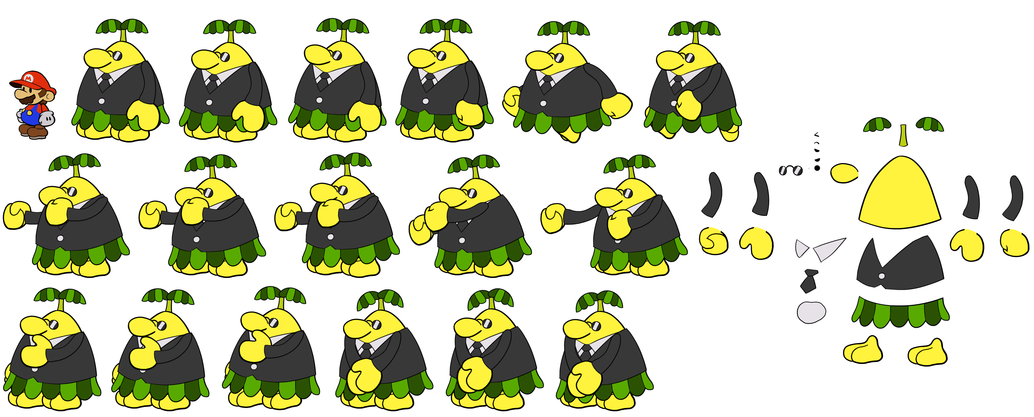 Don Pianta's Guards (Paper Mario-Style)