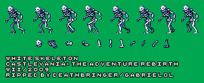 Castlevania Adventure ReBirth - White Skeleton