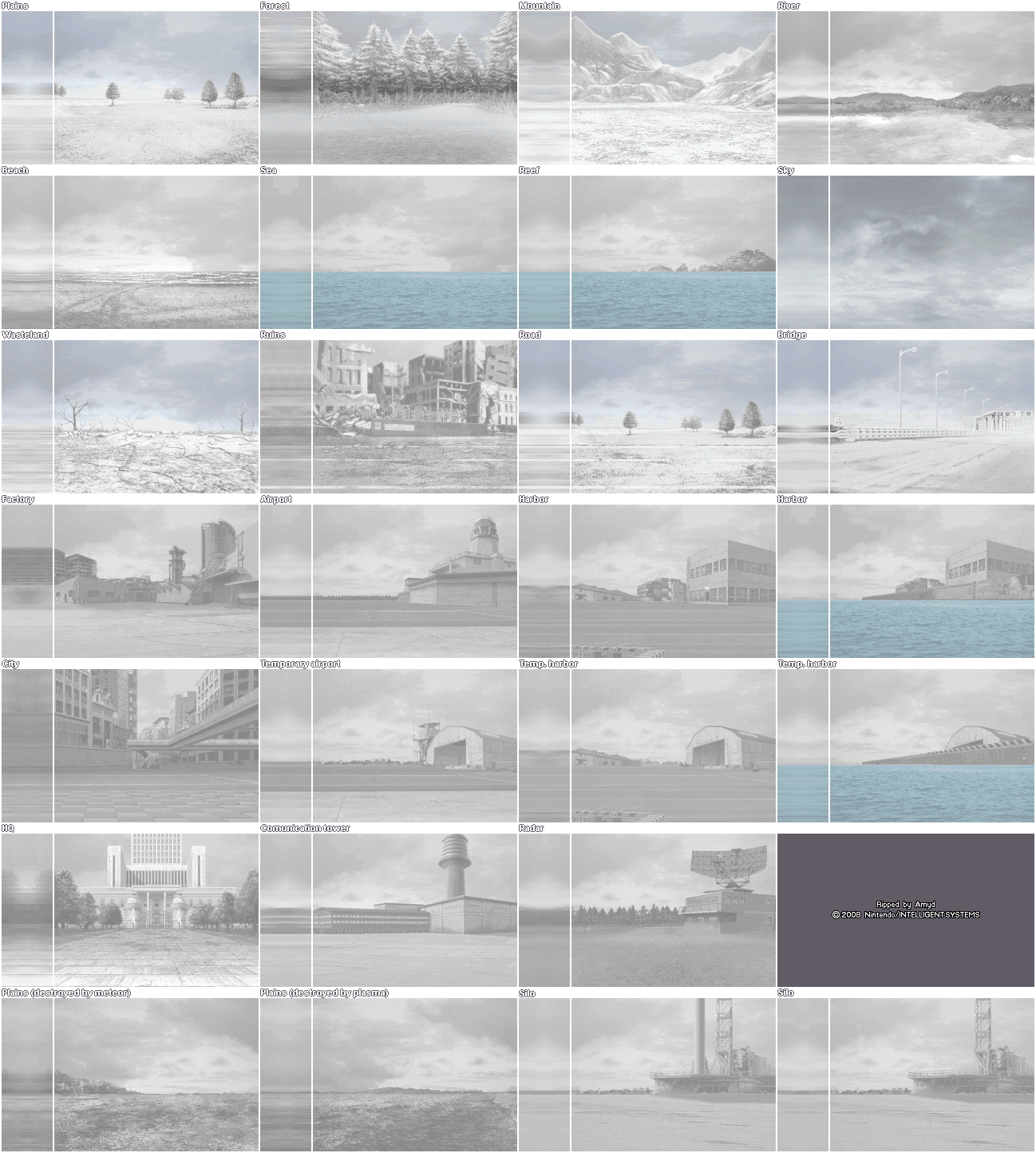 Advance Wars: Days of Ruin - Battle Backgrounds (Snow)