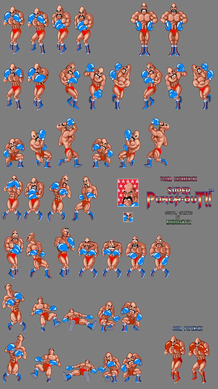 Soda Popinski / Vodka Drunkenski (Super Punch-Out!!-Style)