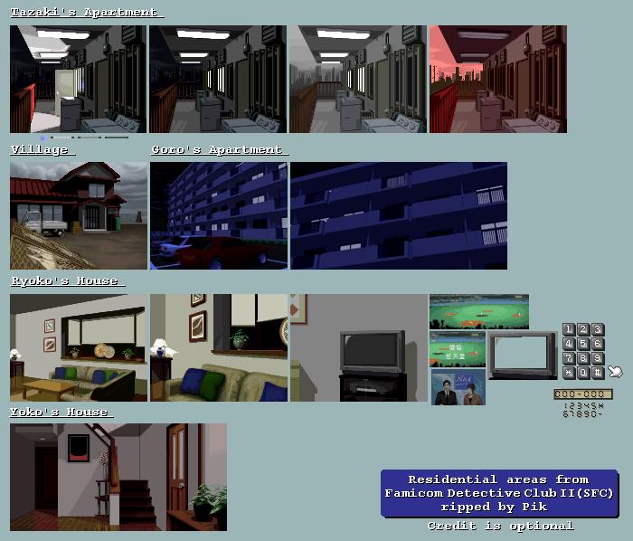 Famicom Tantei Club Part II: Ushiro ni Tatsu Shojo (JPN) - Residential Areas