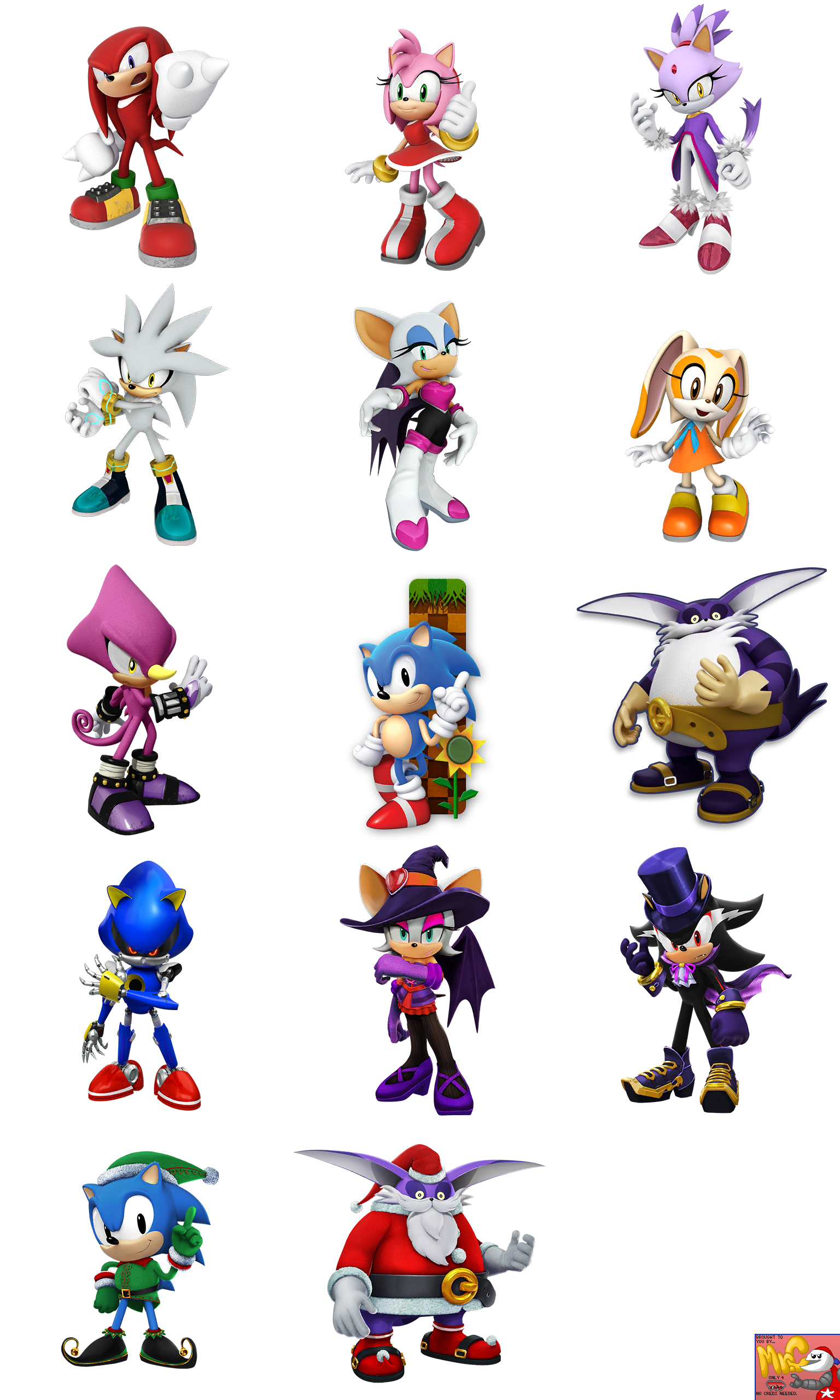 Sonic Dash - Character Portraits (Events)