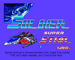Super Star Soldier - Title Screen