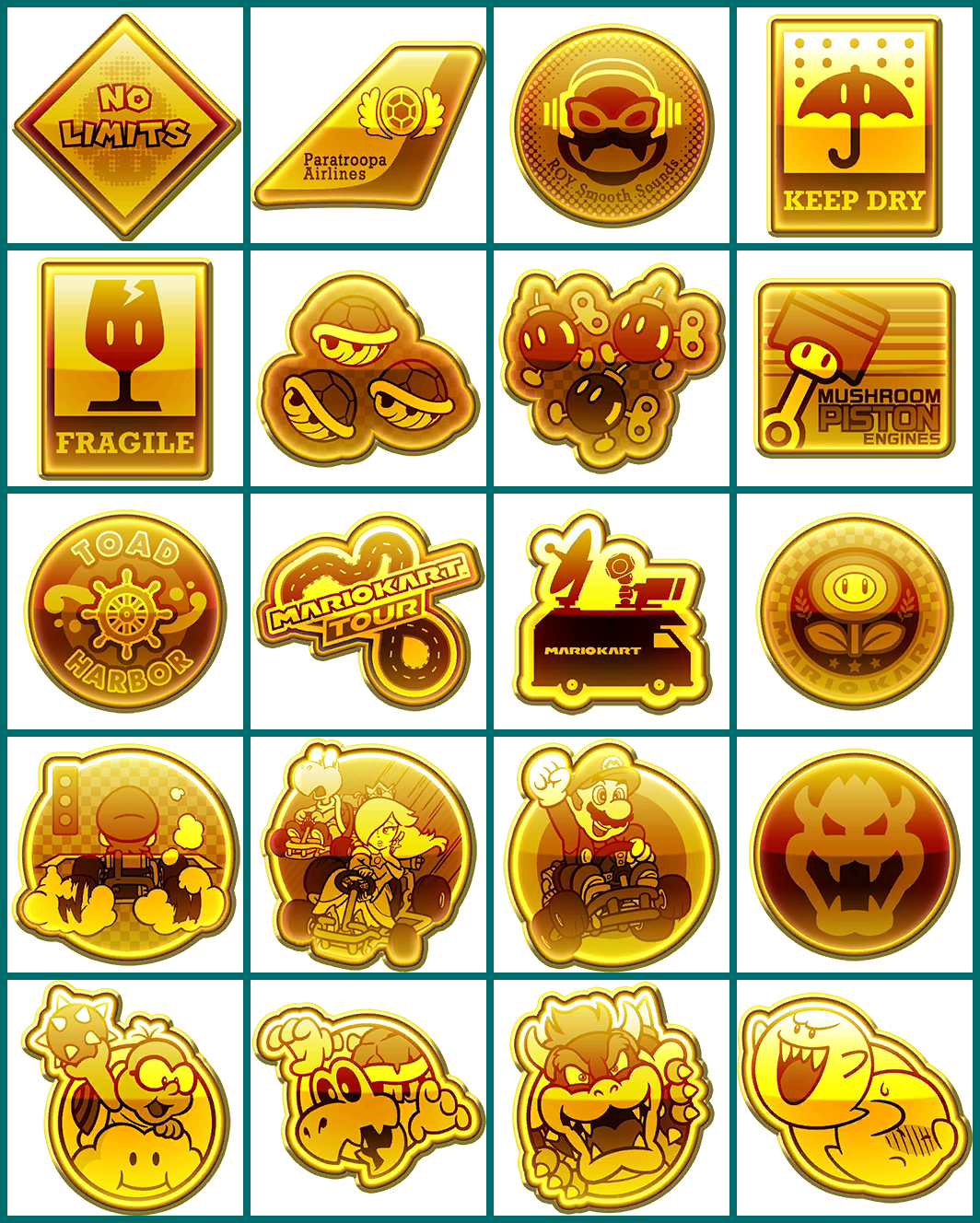 Mario Kart Tour - Gold Badges