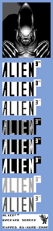 Alien 3 - Title Screen