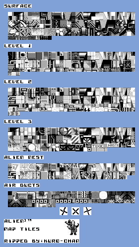 Alien 3 - Map Tiles