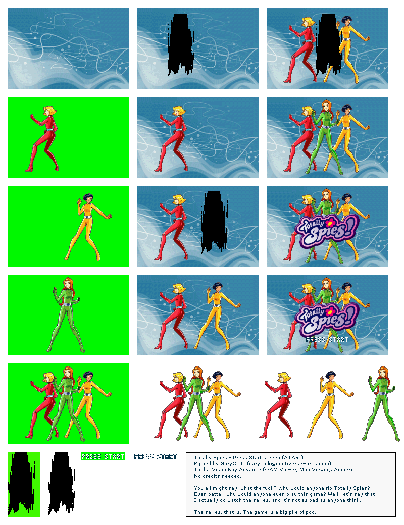 Totally Spies! - Title Screen