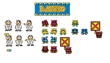 Tetris & Dr. Mario - General Sprites