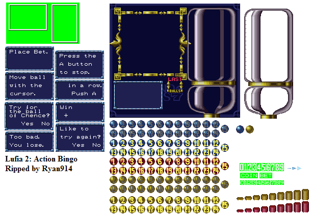 Lufia 2: Rise of the Sinistrals - Action Bingo