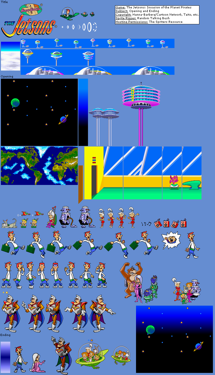 SNES - The Jetsons: Invasion of the Planet Pirates (USA SNES - The Jetsons: Invasion of the Planet Pirates (USA