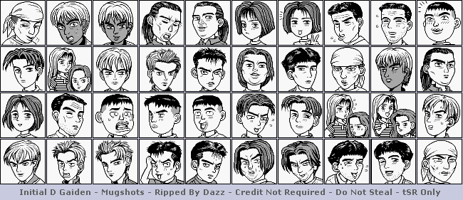 Initial D Gaiden - Mugshots