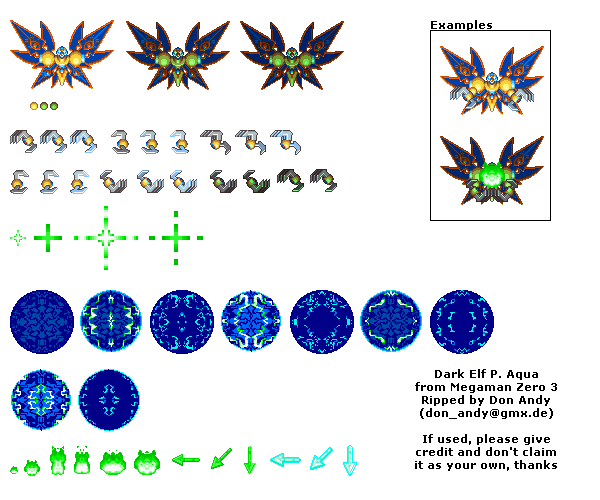 Mega Man Zero 3 - Dark Elf - P. Aqua