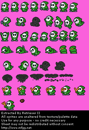Paper Mario - Shy Guy (Green)