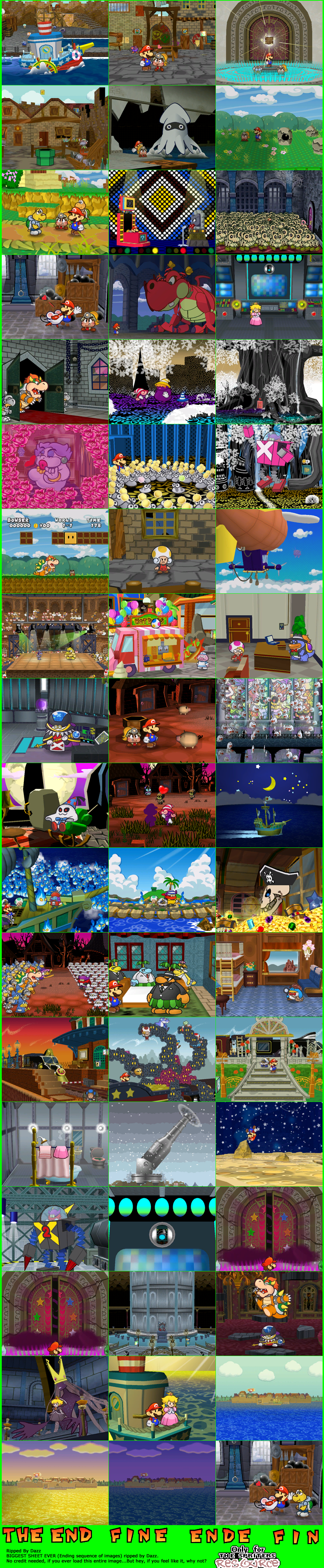 Paper Mario: The Thousand-Year Door - Ending Pictures